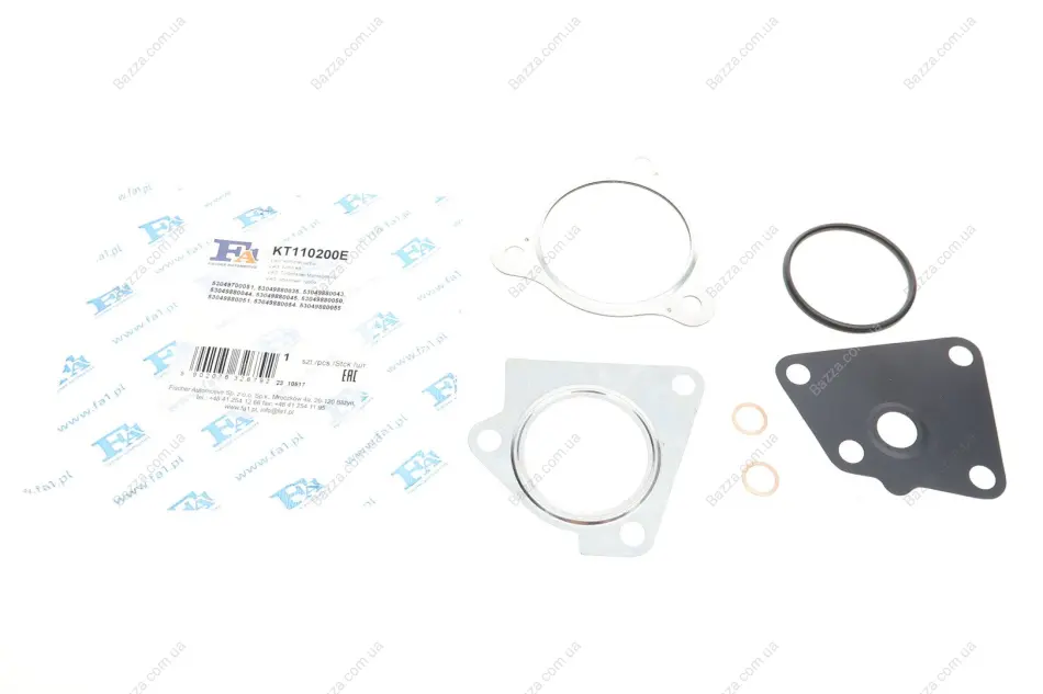 Монтажные комплекты для турбокомпрессоров FA1 (Fischer Automotive One) KT110200E (фото 1)