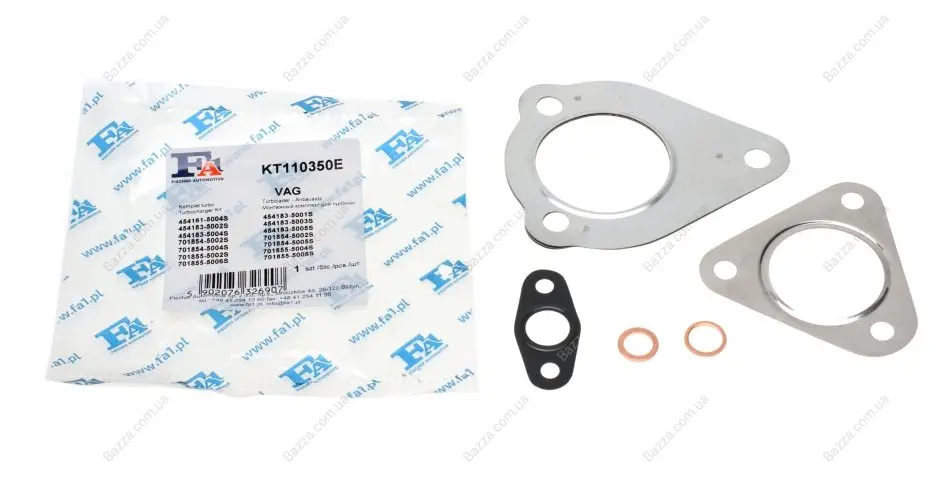 Монтажные комплекты для турбокомпрессоров FA1 (Fischer automotive one) KT110350E
