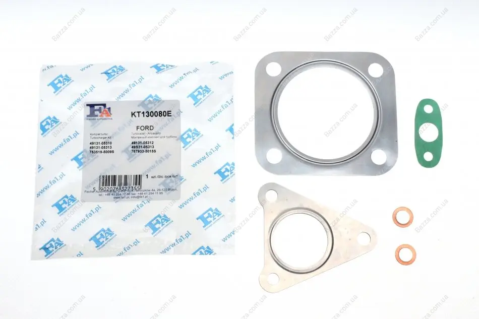 Монтажные комплекты для турбокомпрессоров FA1 (Fischer automotive one) KT130080E