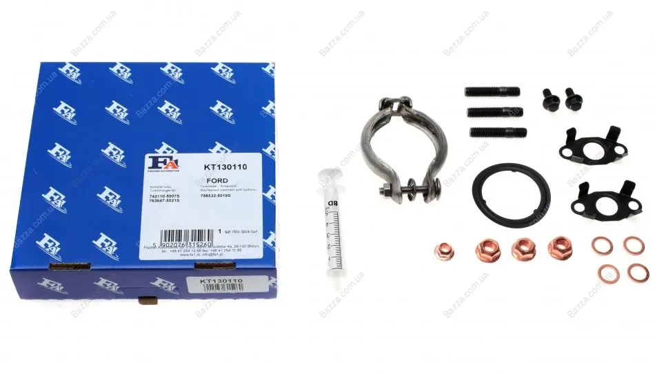 Монтажные комплекты для турбокомпрессоров FA1 (Fischer Automotive One) KT130110 (фото 1)