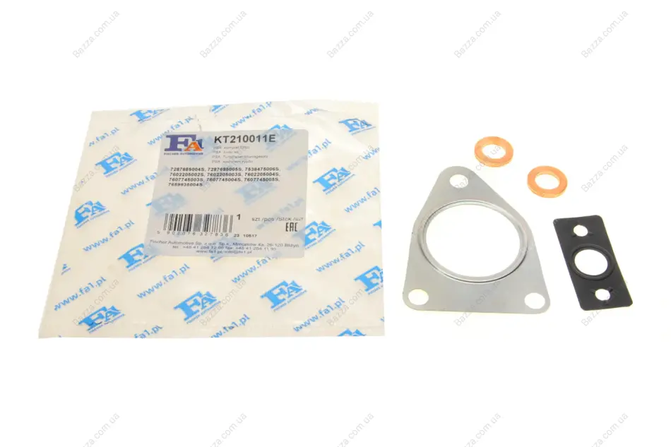 Монтажные комплекты для турбокомпрессоров FA1 (Fischer automotive one) KT210011E