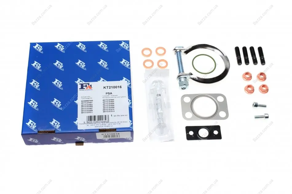 Монтажные комплекты для турбокомпрессоров FA1 (Fischer automotive one) KT210016