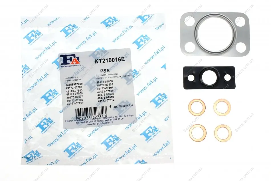 Монтажные комплекты для турбокомпрессоров FA1 (Fischer Automotive One) KT210016E (фото 1)