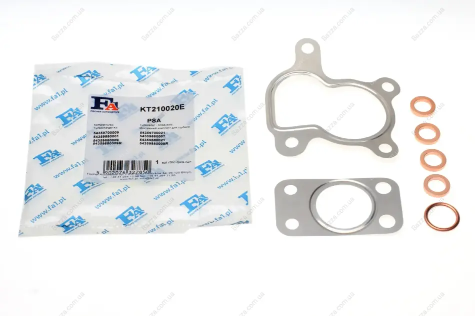 Монтажные комплекты для турбокомпрессоров FA1 (Fischer automotive one) KT210020E