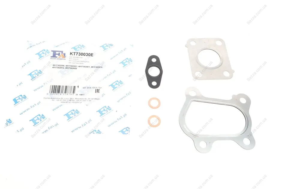 Монтажные комплекты для турбокомпрессоров FA1 (Fischer automotive one) KT730030E