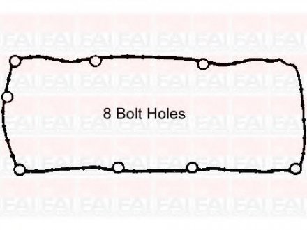 Прокладка клап.кришки (резина) Renault Clio II, Kangoo, Twingo 1.1/1.2 D7F 96- fa1 (fischer automotive one) RC1178S