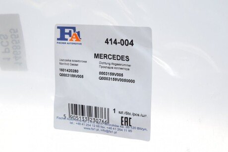 Прокладка выпускного коллектора fa1 (fischer automotive one) 414004