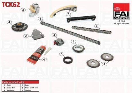 Сальник гидроусилителя руля (гура) fa1 (fischer automotive one) TCK62