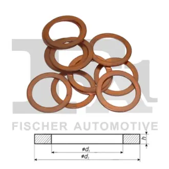 Уплотнительное кольцо/Cu 8,00 x 12,00 x 1,00 FA1 (Fischer automotive one) 411310100