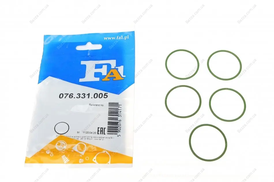 Уплотнительное кольцо/FPM 36,40 x 40,80 x 2,20 green FA1 (Fischer Automotive One) 076331005 (фото 1)