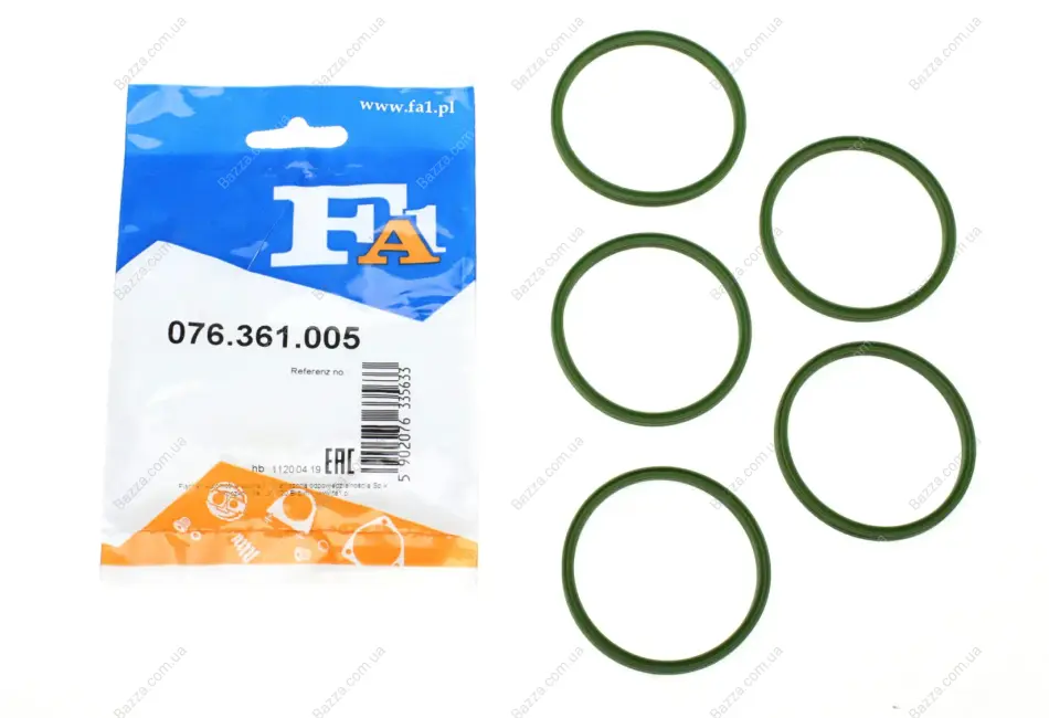 Уплотнительное кольцо/FPM 54,50 x 61,30 x 4,50 green FA1 (Fischer Automotive One) 076361005 (фото 1)