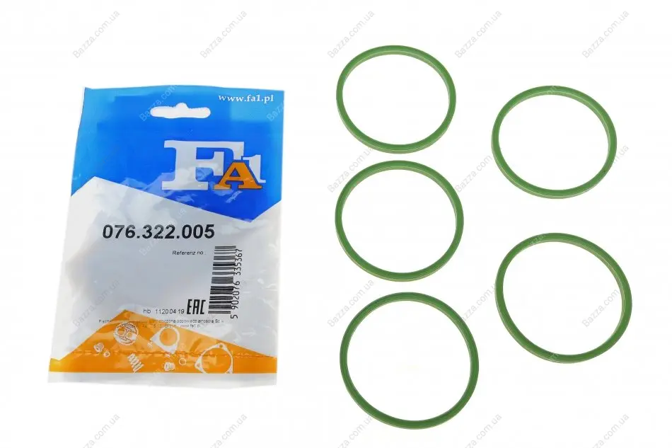 Уплотнительное кольцо/FPM 58,00 x 65,16 x 4,50 green FA1 (Fischer Automotive One) 076322005 (фото 1)