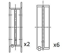 Вкладиші корінні +0.50 Opel 1.0 16V X10XE/Z10XE fa1 (fischer automotive one) BM1016-050 на Опель Корса