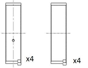 Вкладыши шатунные fa1 (fischer automotive one) BB2045-050 на Пежо 405