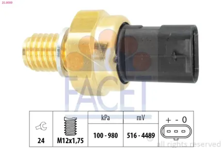 Датчик тиску facet 250009