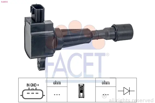 Котушка системи запалювання facet 96414
