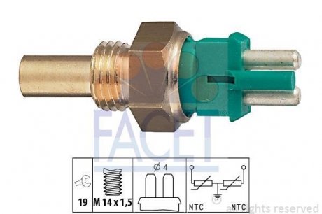 1 830 140 Датчик температуры facet 73140