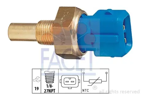 1 830 156 Датчик температуры facet 73156