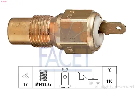1 840 030 Датчик температуры facet 74030 Пежо 405