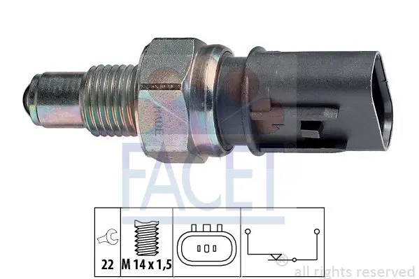 1 860 084 Включатель сигнала з/хода Facet 7.6084 (фото 1)