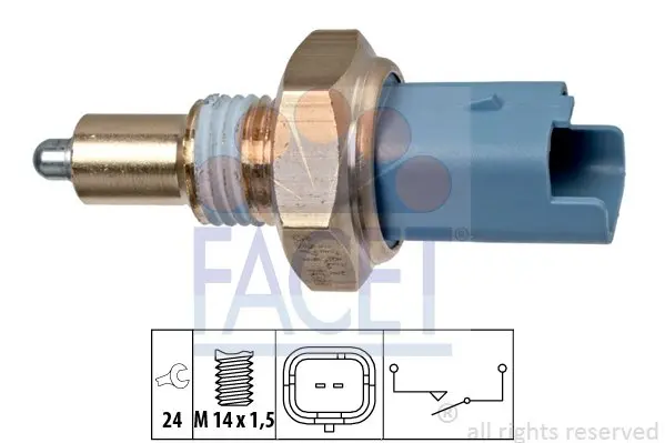 1 860 271 Включатель сигнала з/хода Facet 7.6271 (фото 1)