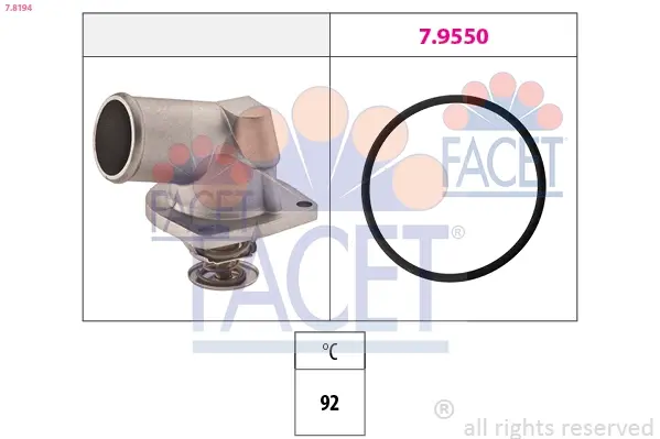 1 880 194 Термостат facet 78194