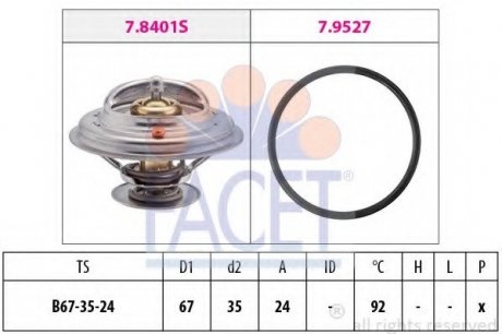 1 880 401 Термостат facet 7.8401