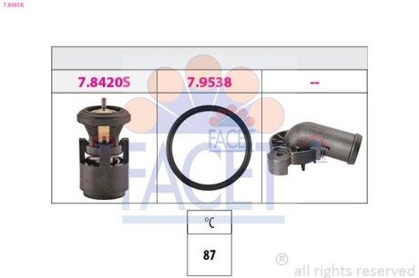 1 880 561K Термостат facet 7.8561K на Фольксваген Жук (beetle)