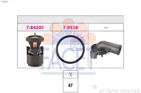1 880 561K Термостат facet 7.8561K