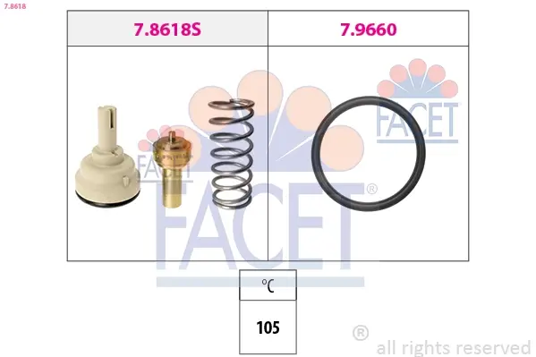 1 880 618 Термостат facet 78618