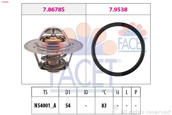 1 880 678 Термостат facet 7.8678