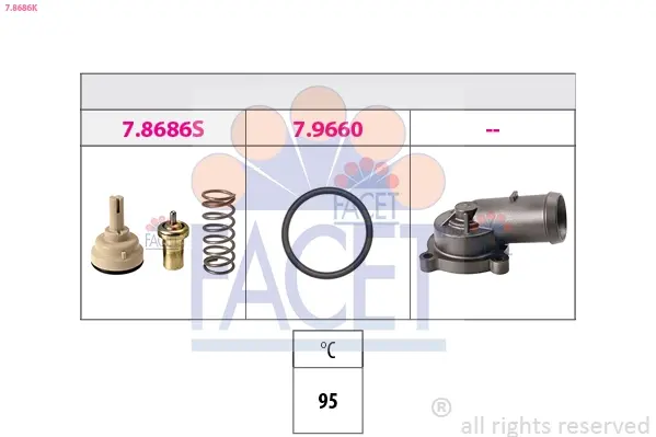 1 880 686K Термостат facet 78686K