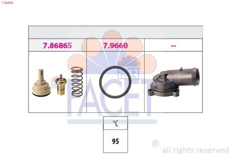 1 880 686K Термостат facet 78686K на Ауди A1