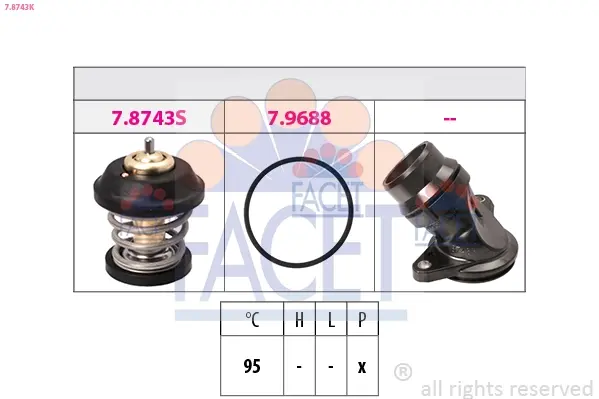 1 880 743K Термостат facet 78743K