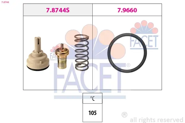 1 880 744 Термостат facet 78744