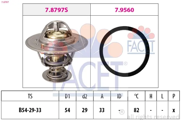 1 880 797 Термостат facet 78797
