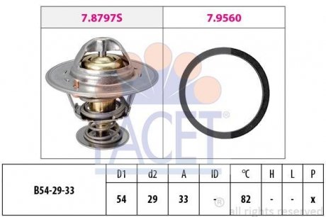 1 880 797 Термостат facet 7.8797