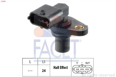 1 953 480 Датчик распредвала Facet 90480