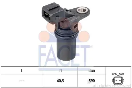 1 953 539 Датчик положения коленвала Facet 9.0539