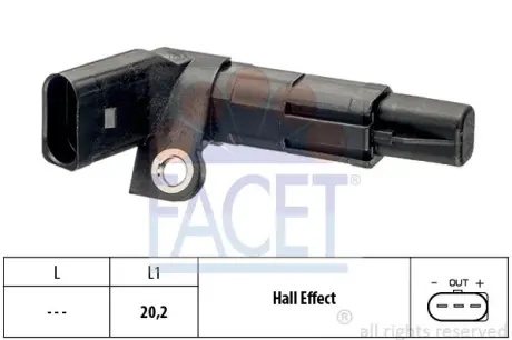 1.953.683 Датчик коленвала facet 90683 Шкода Roomster