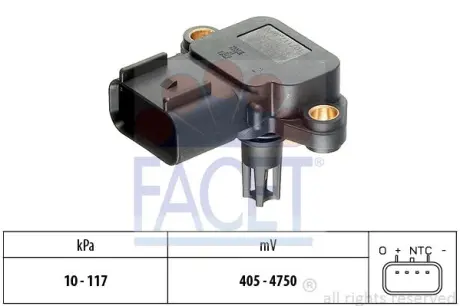 Датчик абсолютного тиску facet 103077