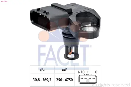 Датчик абсолютного тиску facet 103158