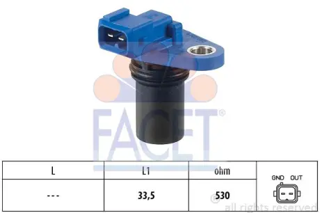 Датчик частоти обертання facet 90302 Вольво V50