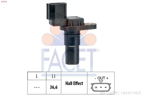 Датчик частоти обертання facet 90710 Фиат Сиена