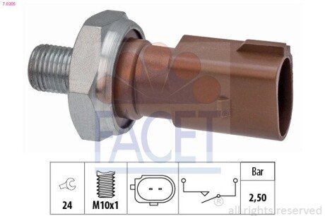 Датчик давления масла facet 7.0205