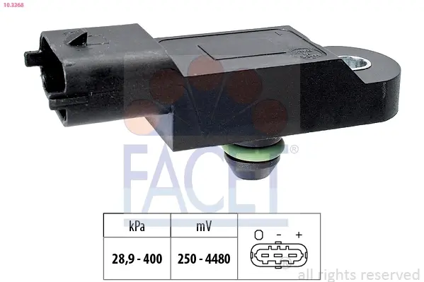 Датчик давления наддува Master 10- 2.3dCi/Trafic 14- 1.6dCi facet 10.3368
