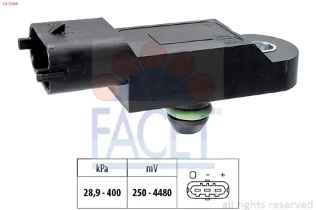 Датчик давления наддува Master 10- 2.3dCi/Trafic 14- 1.6dCi facet 10.3368