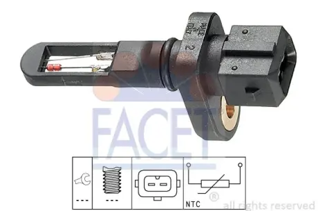 Датчик температуры впускаемого воздуха facet 104001 Porsche 911