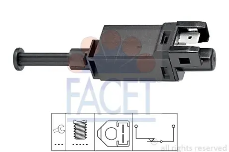 Датчик включения стоп-сигнала Facet 7.1055