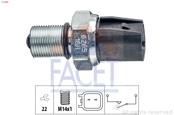 Датчик включения заднего хода Facet 7.6265 (фото 1)